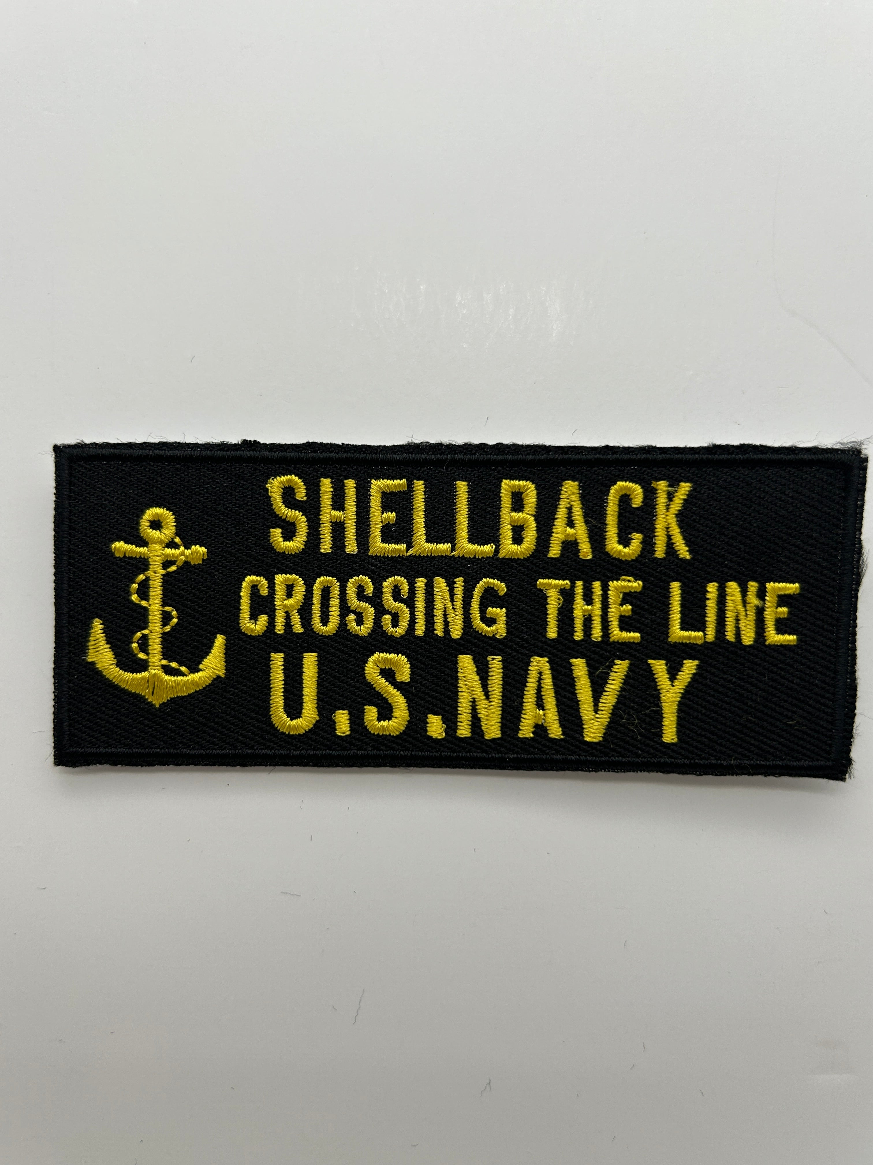 US Navy:  Shellback Crossing the Line Black Military Patch | Military Hats & Pins