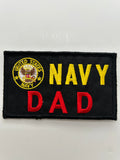 US Navy:  Navy Dad Black Military Patch | Military Hats & Pins