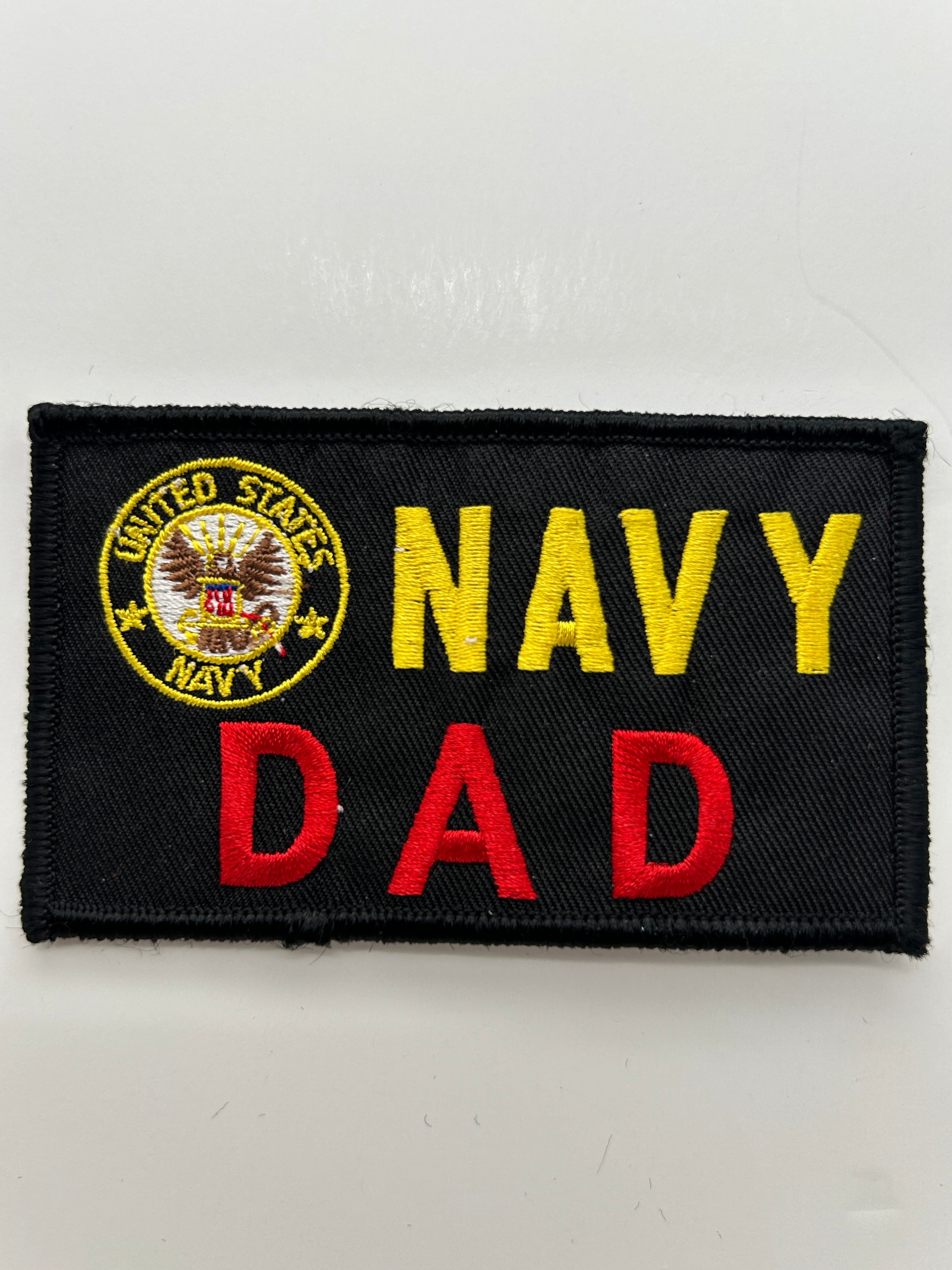 US Navy:  Navy Dad Black Military Patch | Military Hats & Pins