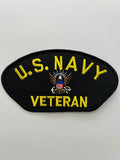 US Navy Veteran Black Arch Military Patch | Military Hats & Pins