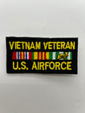 US Air Force: Vietnam Veteran Service Ribbon Black Military Patch | Military Hats & Pins