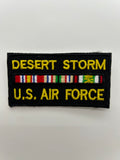 US Air Force: Desert Storm Service Ribbon Black Military Patch | Military Hats & Pins