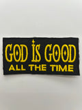 US Veteran: God is Good All The Time Black Military Patch | Military Hats & Pins