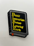 US Veteran: Basic Instruction Before Leaving The Earth Military Patch | Military Hats & Pins