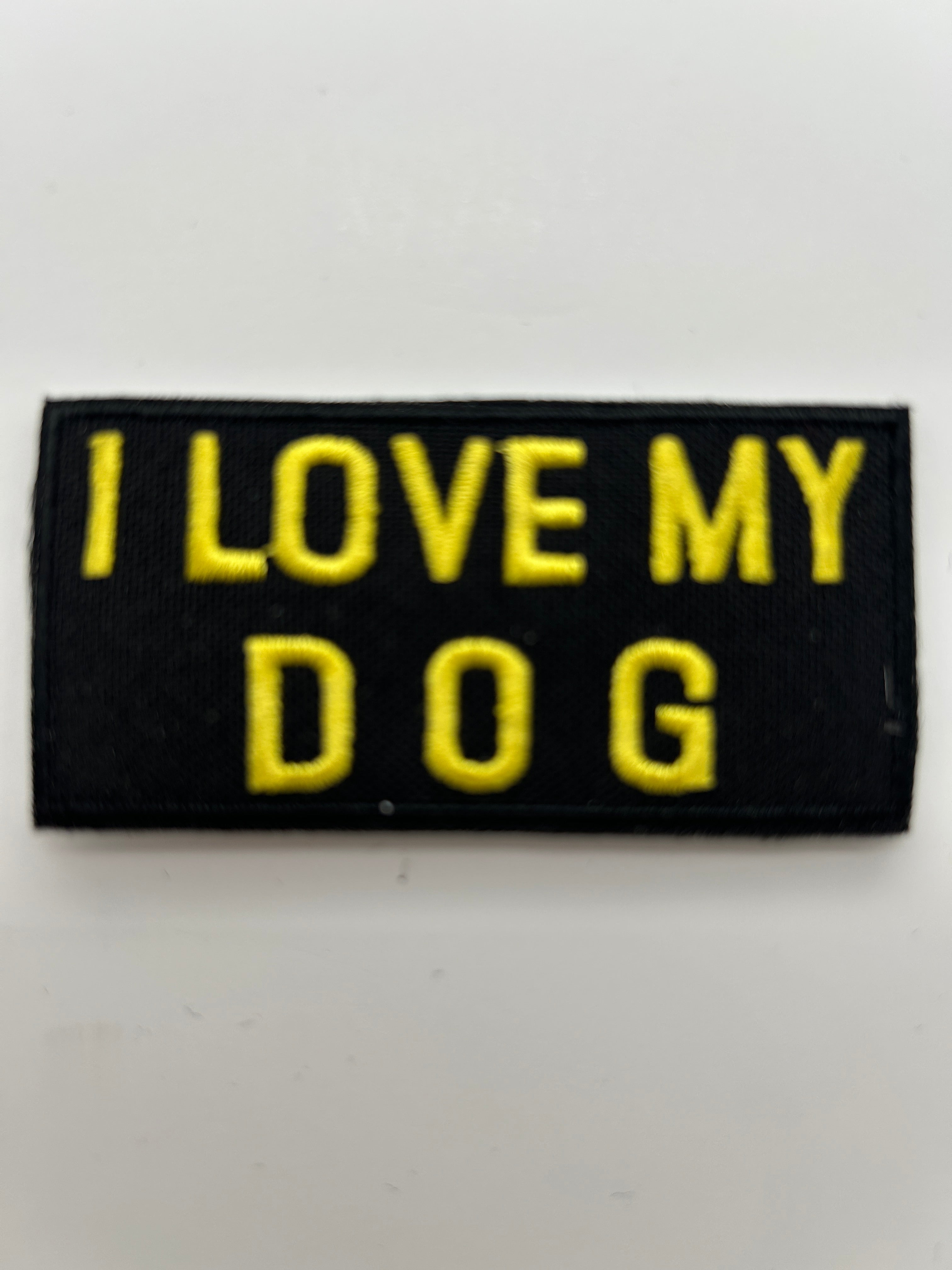 US Veteran: I Love My Dog Black Military Patch | Military Hats & Pins