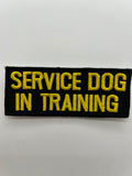 US Veteran: Service Dog In Training Black Military Patch | Military Hats & Pins