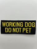 US Veteran: Working Dog Do Not Pet Black Military Patch | Military Hats & Pins