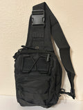 Tactical Military Bag: Black Military Utility Cross Body Bags 11” x 9” | Military Hats & Pins
