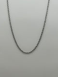 Jewelry: Stainless Steel Rope Thin Chain Necklace | Military Hats & Pins