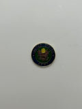 US Army Round Lapel Pin - US Army Eagle Emblem Blue Green Enamel Hat Pin | Military Hats & Pins