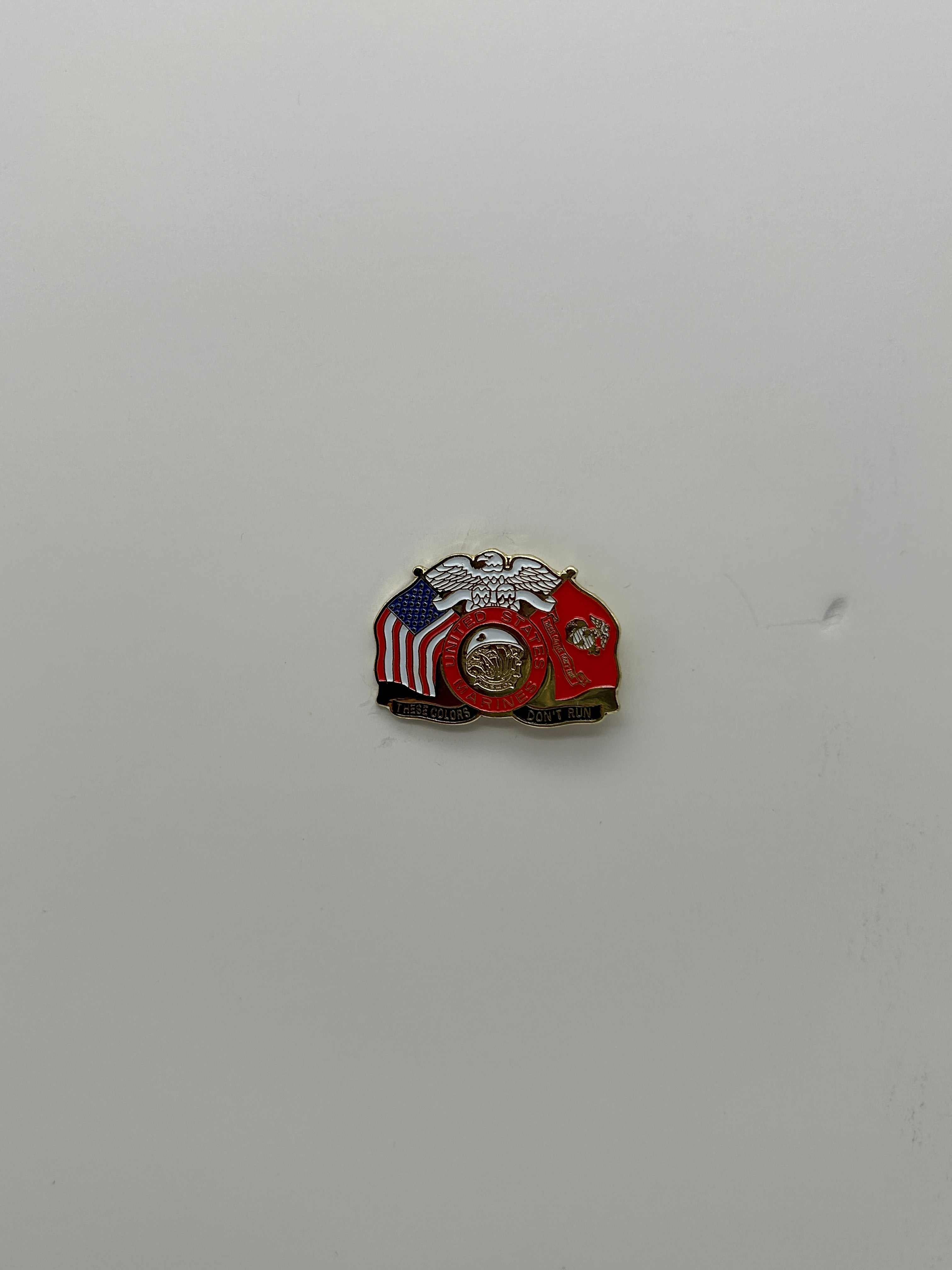 US Marine Corps These Colors Don't Run Lapel-Hat Pin | Military Hats & Pins