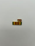 Vietnam Service Medal Ribbon Pin with '73 | Military Hats & Pins