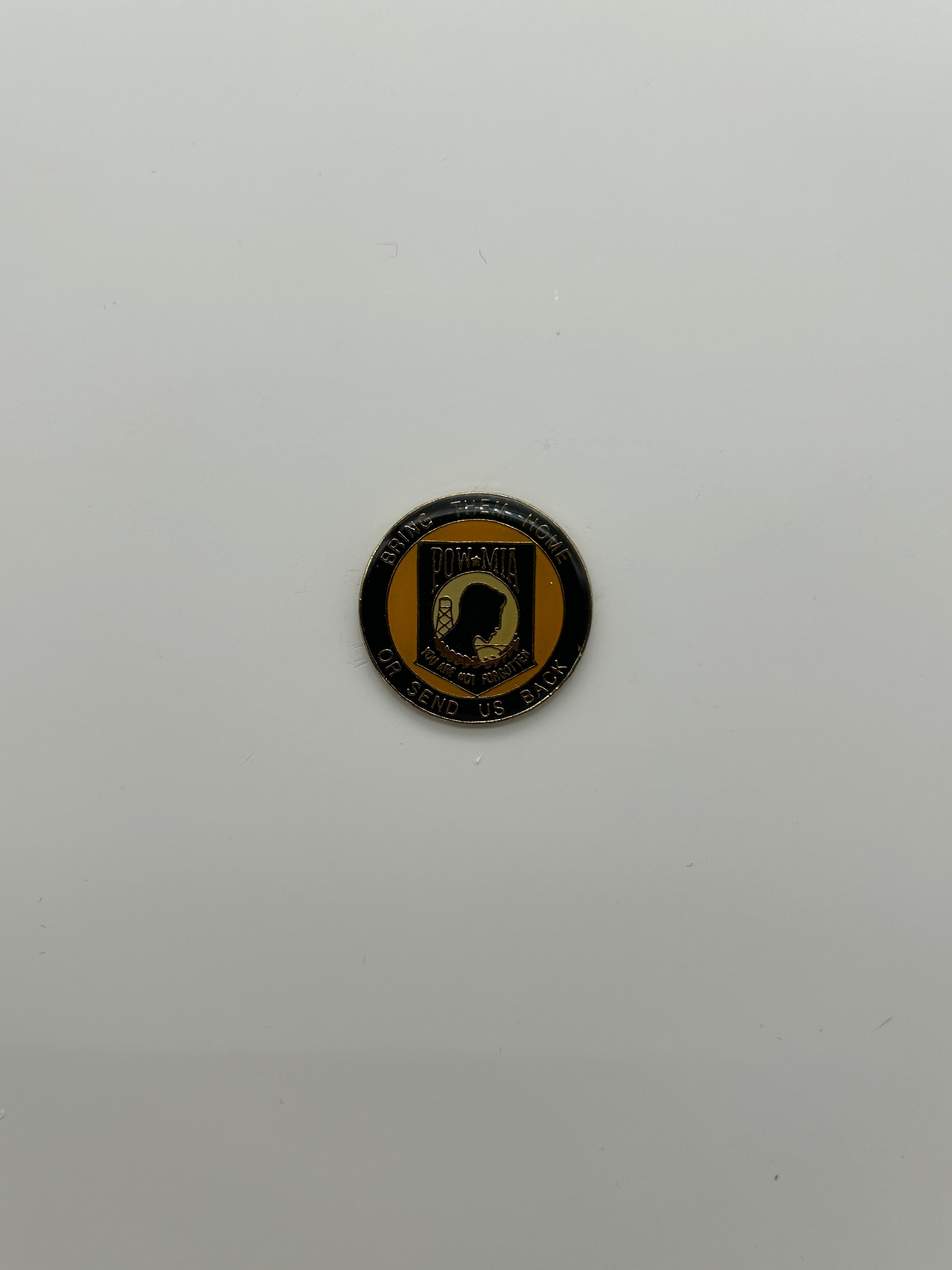 POW MIA Bring Them Home or Send Us Back Lapel-Hat Pin "You are not forgotten" | Military Hats & Pins