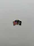 Mason Flag & American Flag Hat Pin | Military Hats & Pins