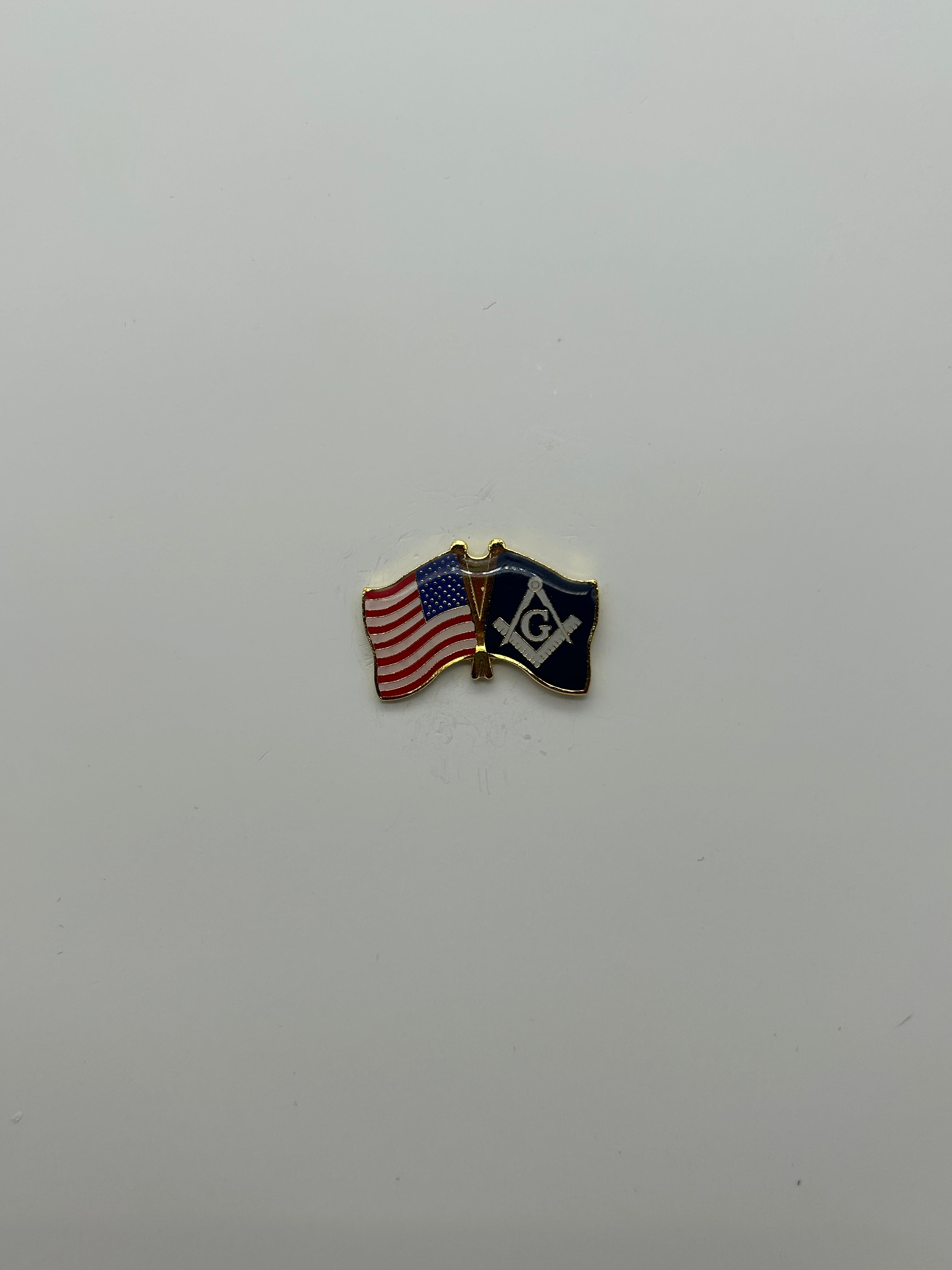 Mason Flag & American Flag Hat Pin | Military Hats & Pins