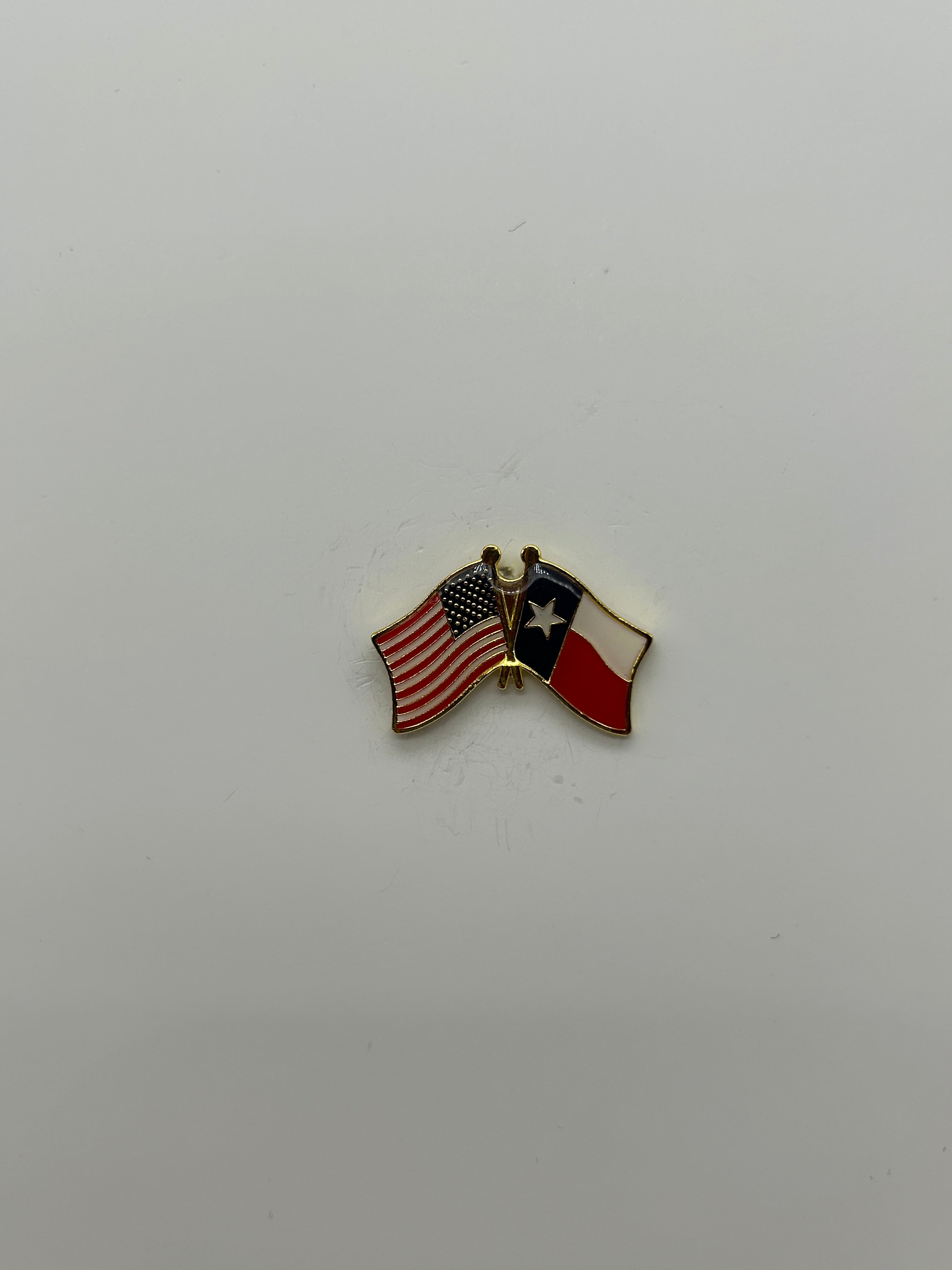 American & Texas Flag Hat Pin | Military Hats & Pins