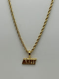 Jewelry: Gold Tone Electroplated, Army Charm Pendant, Rope Necklace | Military Hats & Pins