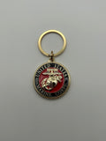 Military Key Chain: United States Marine Corps Gold Plated Chain | Military Hats & Pins