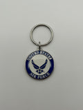Military Key Chain: United States Air Force Silver Chain | Military Hats & Pins