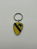 Military Key Chain: First Cavalry Silver Chain | Military Hats & Pins