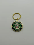 Military Key Chain: United States Army Logo Gold Plated Chain | Military Hats & Pins