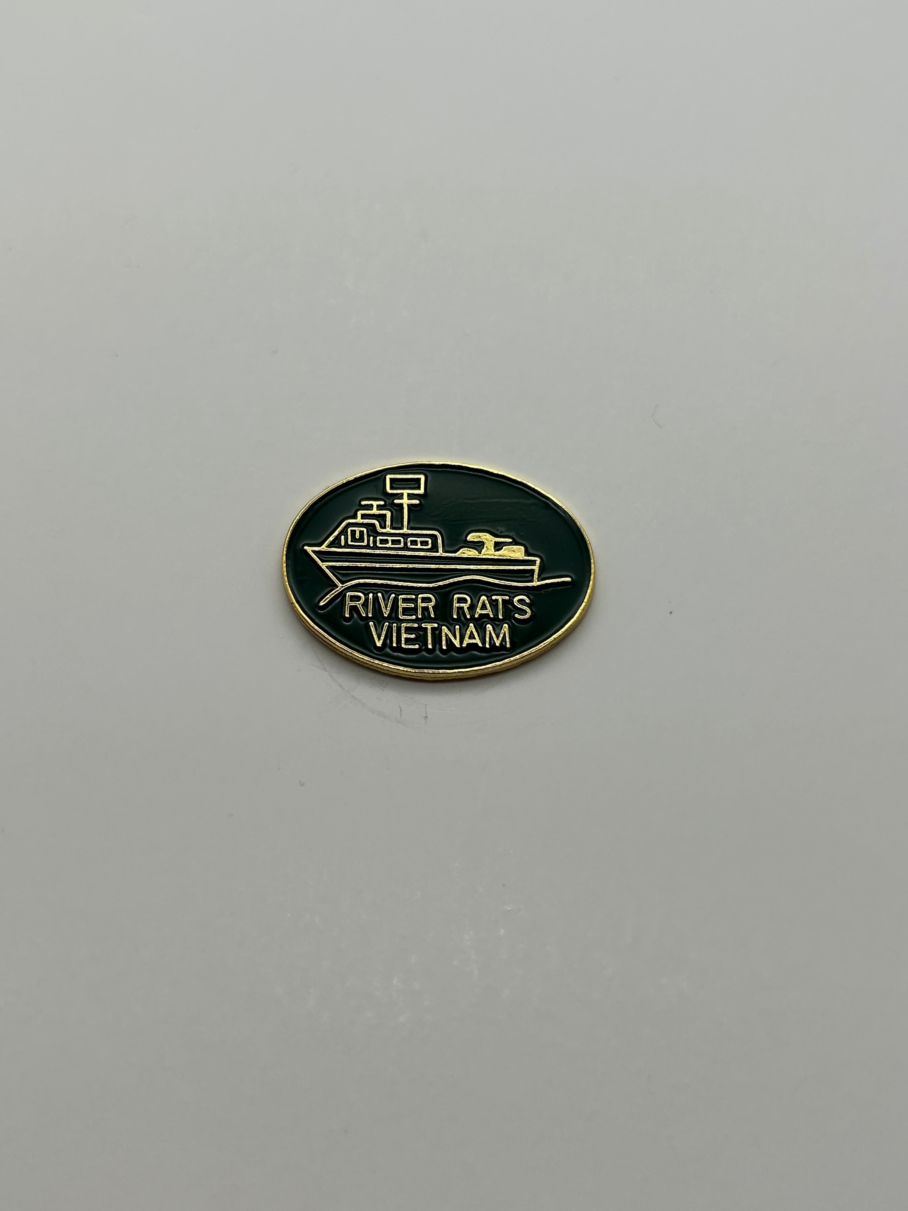 River Rats Vietnam Pin | Military Hats & Pins