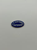 US Air Force Retired Lapel Pin USAF Seal Blue Enamel Arched Fan Pin | Military Hats & Pins