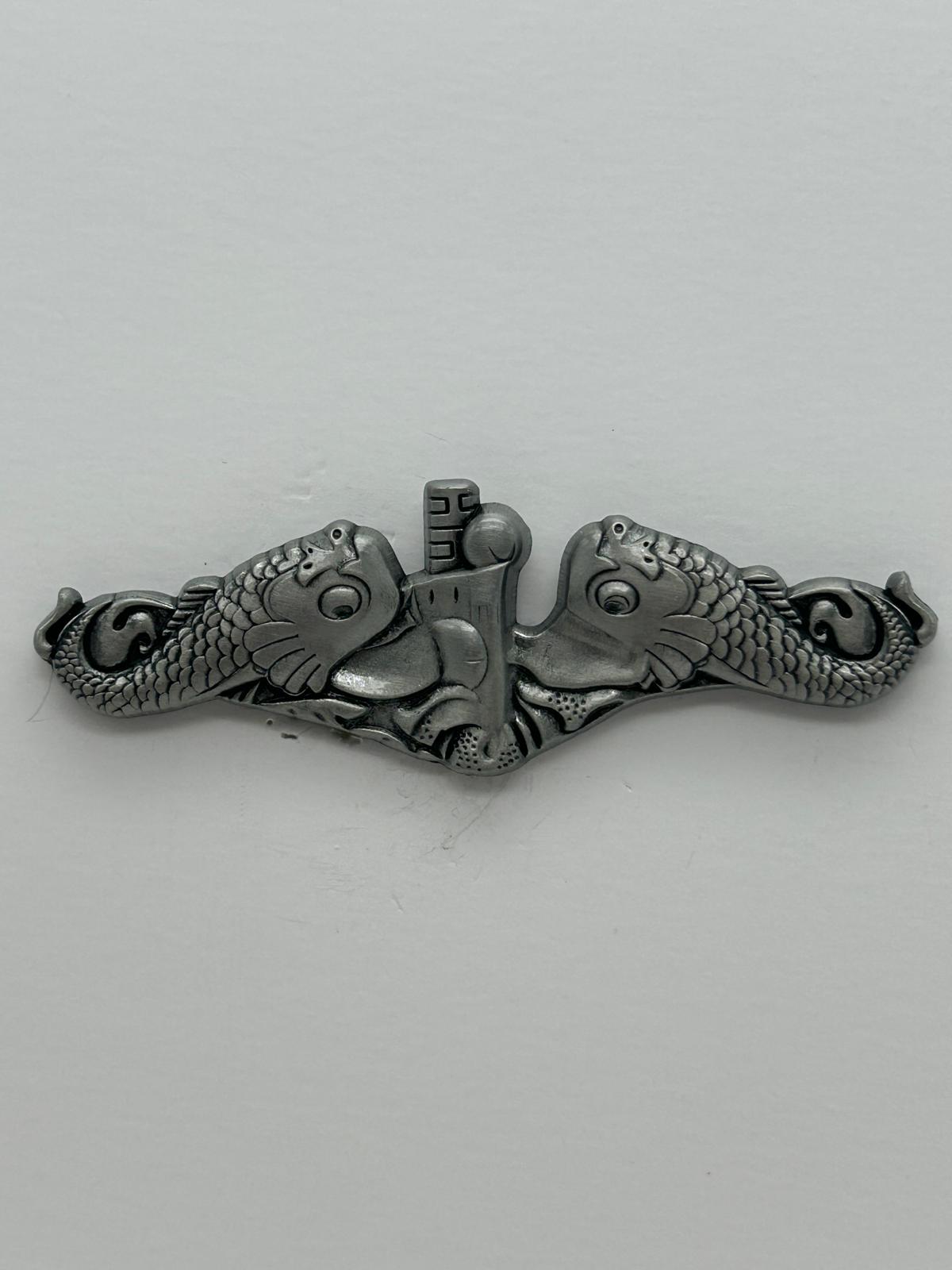 X-Large Submarine Dolphins Hat Pin | Military Hats & Pins