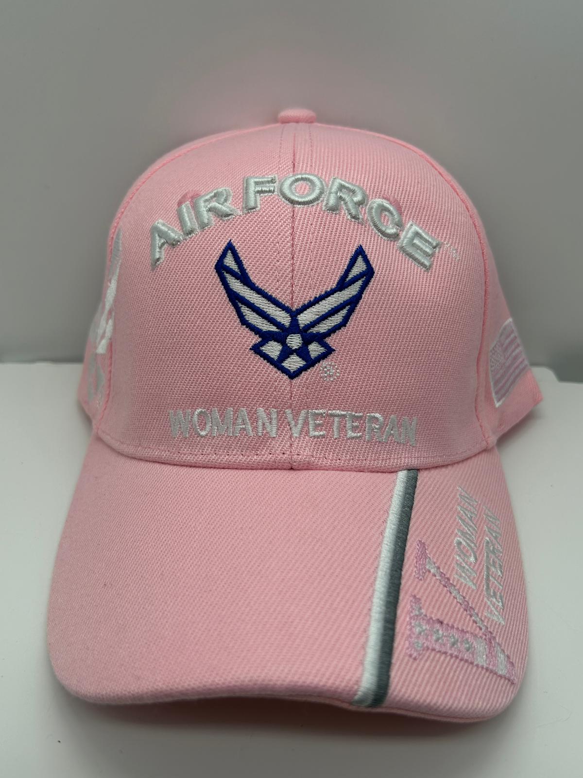 US Air Force Veteran Pink Hat, Air Force Seal Patch Cap - Hat | Military Hats & Pins