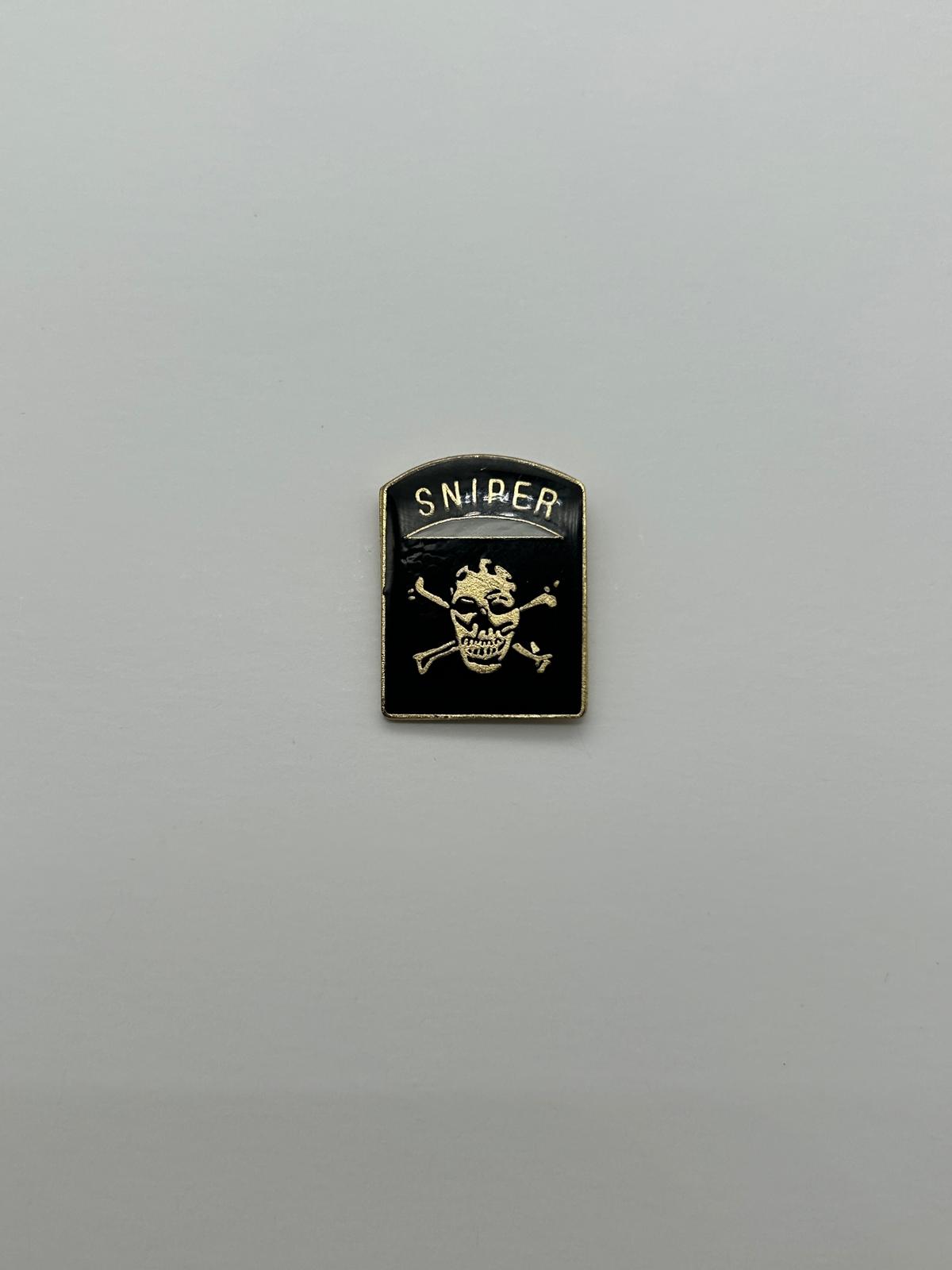 Sniper Lapel Pin Skull Hat Pin | Military Hats & Pins