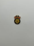 United States Navy & 2 American Flags Metal Lapel Hat Pin