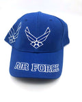 US Air Force Military Cap - Blue, Embroidered Logo Adjustable One Size Cap | Military Hats & Pins