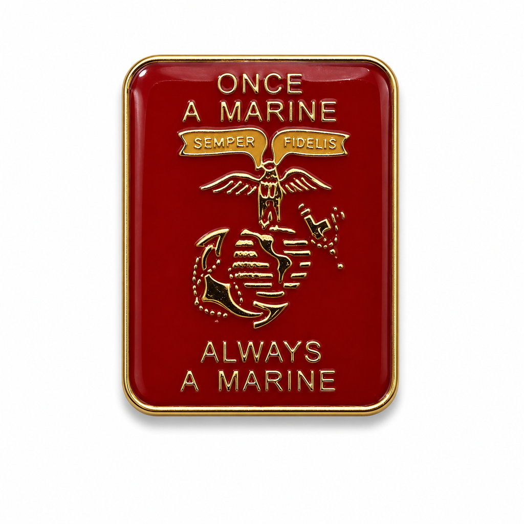 Once A Marine Always A Marine Lapel-Hat Pin | Military Hats & Pins